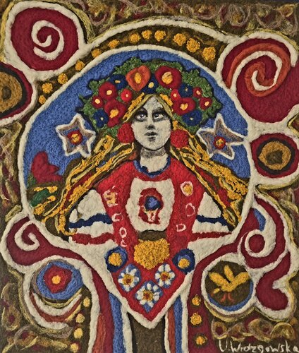 Slavic Pop Icon de Urszula Widzgowska, Téxtil a la venta en Singulart
