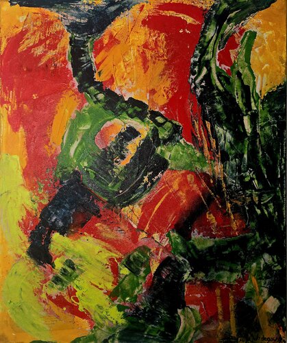 Alphabet in Motion by Urszula Widzgowska, Painting for Sale on Singulart