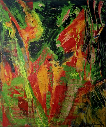 Bloom Between Lines von Urszula Widzgowska, Malerei kaufen auf Singulart
