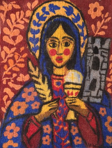 Heilige Barbara by Urszula Widzgowska, Textile for Sale on Singulart