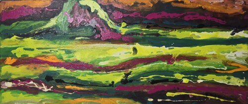 Lower Silesian Horizons: Light and Earth par Urszula Widzgowska, Peinture en vente sur Singulart