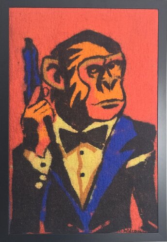 The Gentleman de Urszula Widzgowska, Téxtil a la venta en Singulart