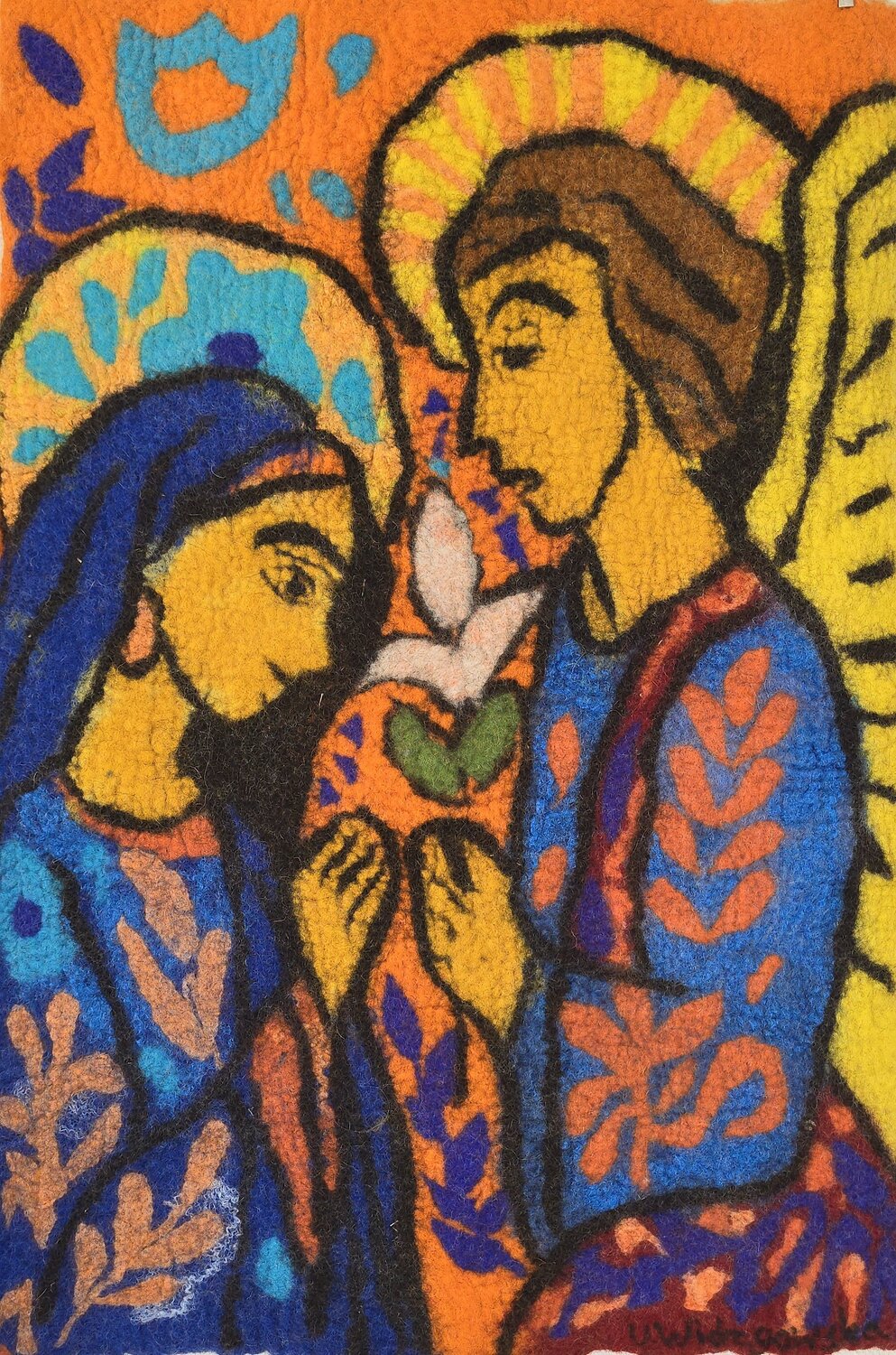 VERKÜNDIGUNG IM DIALOG DES LICHTS Urszula Widzgowska Textil zu verkaufen