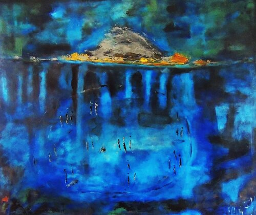 VOLCANO CONCERT by Eleni Pappa Tsantili, 絵画 for Sale on Singulart