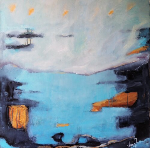 ROUTES AND REFLECTIONS 6 van Eleni Pappa Tsantili, Schilderij te koop op Singulart