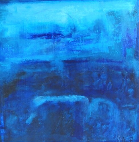 OCEAN'S BLUES van Eleni Pappa Tsantili, Schilderij te koop op Singulart