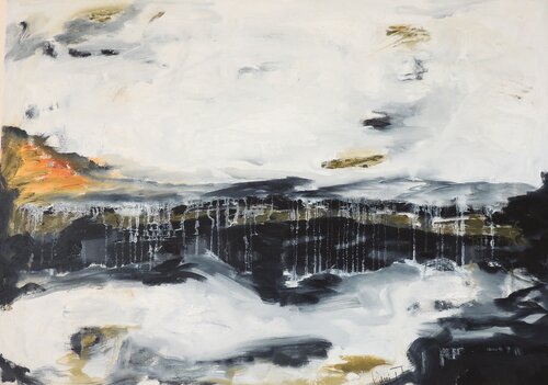 PEACEFUL SEA SOLITUDE van Eleni Pappa Tsantili, Schilderij te koop op Singulart