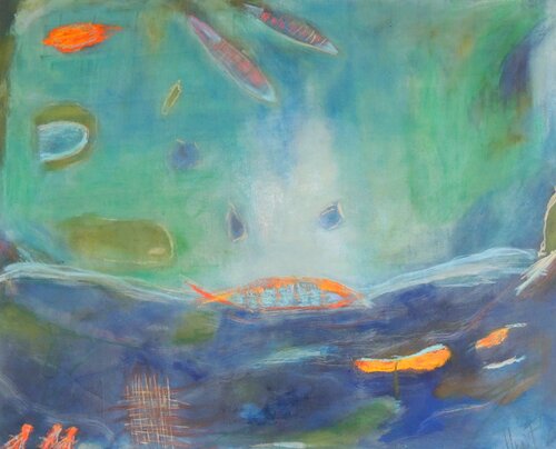 SEA FRAGILITY 1-Save our Oceans par Eleni Pappa Tsantili, Peinture en vente sur Singulart