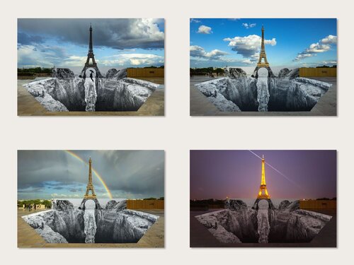 Trompe l'oeil, Les Falaises du Trocadéro by JR, 사진 for Sale on Singulart