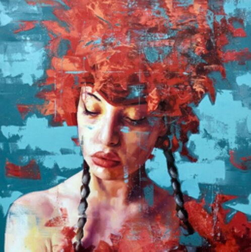 Dreamers redseries 47 by Silvio Porzionato, Painting for Sale on Singulart