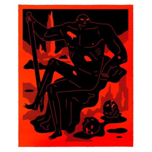 DAY HAS TURNED TO NIGHT (RED) par Cleon Peterson, Peinture en vente sur Singulart