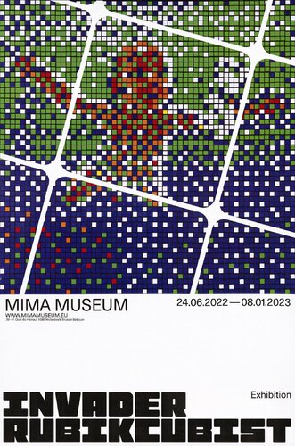 RUBIKCUBIST (affiche exposition 5) van Invader, Afdruk te koop op Singulart
