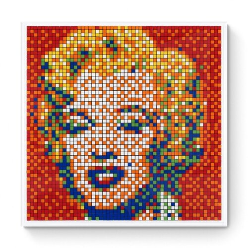 Rubik Shot Red Marilyn von Invader, Digital kaufen auf Singulart