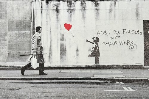 Banksy captured / Girl with balloon, 2020 - by Steve Lazarides, Painting for Sale on Singulart