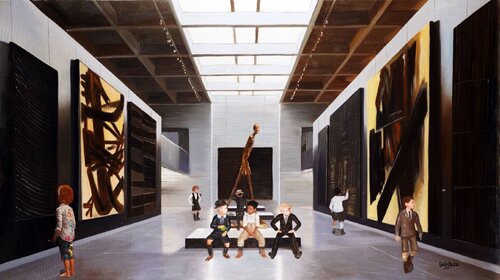 Hommages à Soulages van Gully, Schilderij te koop op Singulart