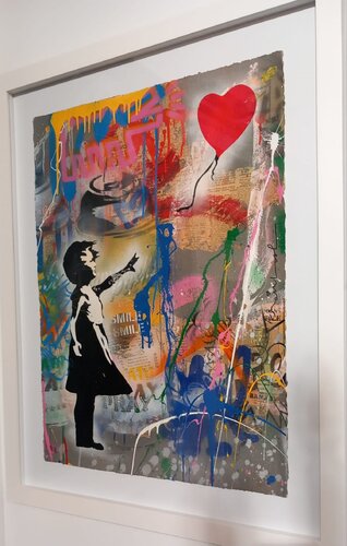 Balloon girl van Mr. Brainwash, Schilderij te koop op Singulart