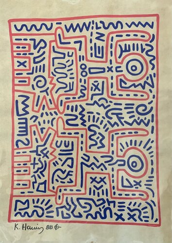 Untitled, 1988 by Keith Haring, Painting for Sale on Singulart