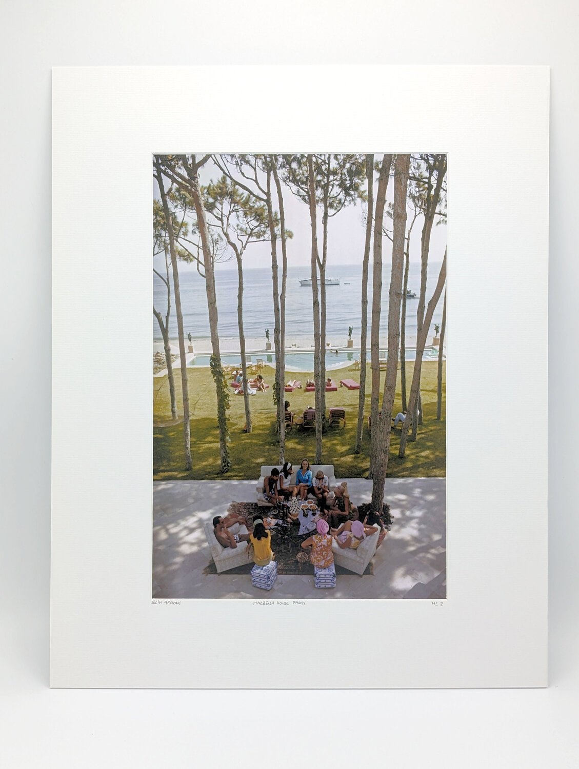 Marbella house party Slim Aarons Fotografia in vendita