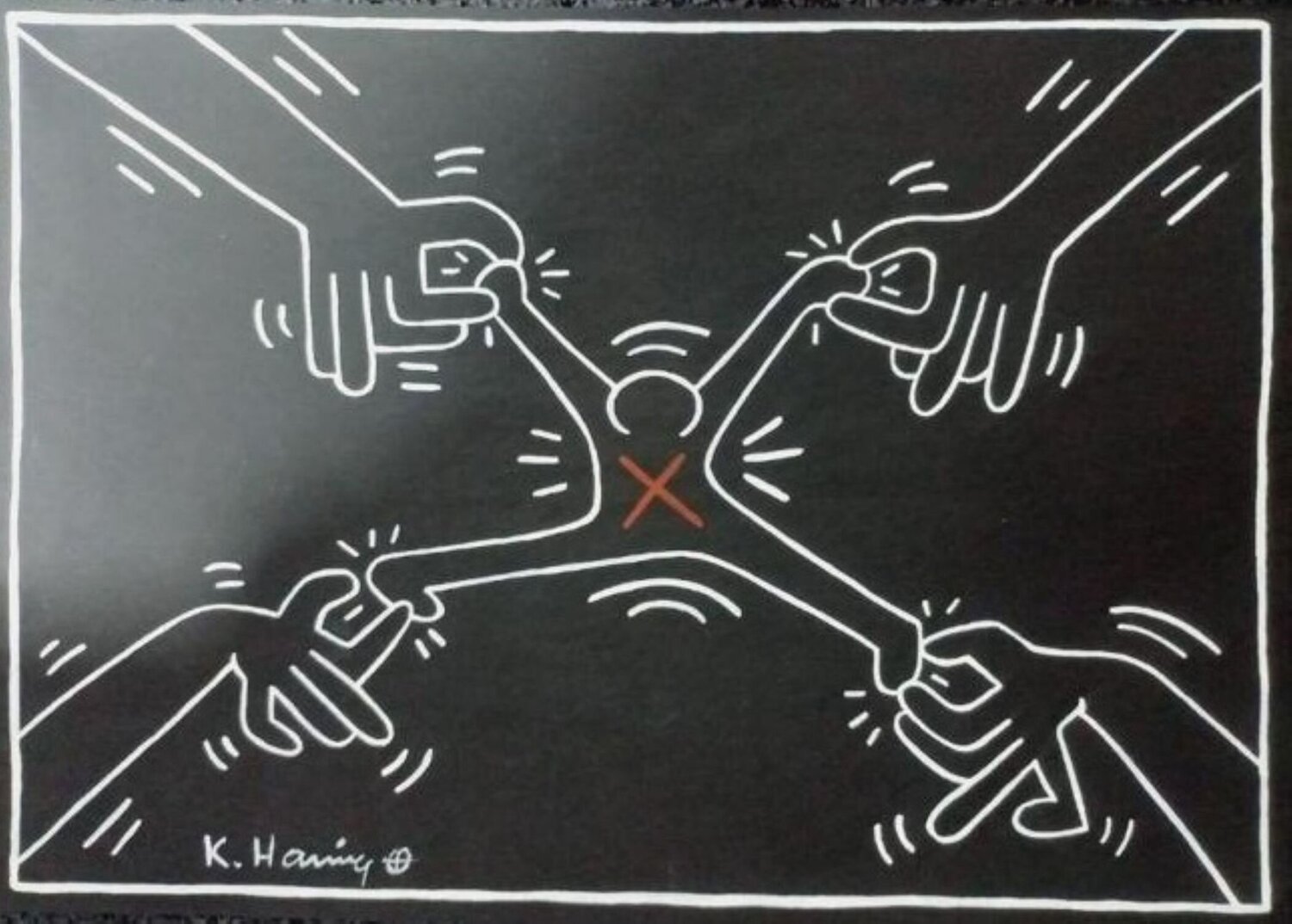 Untitled, 1980 Keith Haring Original painting for sale