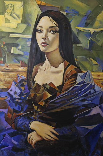 Mona Lisa 2023 di Natalya Gripas, Pittura in vendita su Singulart
