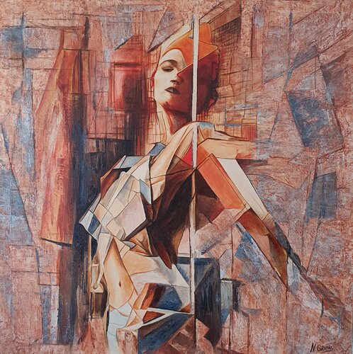 La mujer de hierro par Natalya Gripas, Peinture en vente sur Singulart