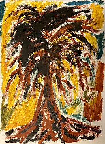 l'albero del petrolio van Mario Pratesi, Schilderij te koop op Singulart