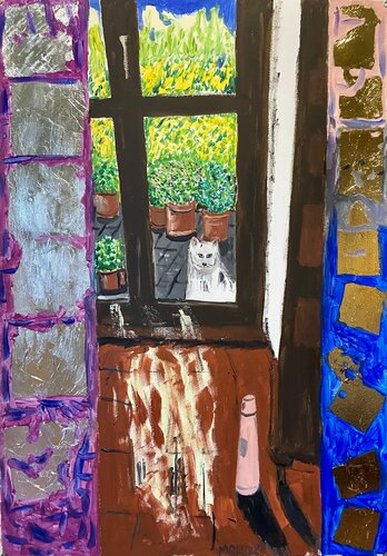 alla finestra van Mario Pratesi, Schilderij te koop op Singulart