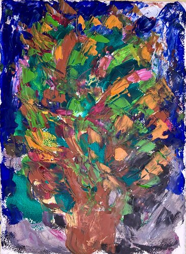 Albero in fiore van Mario Pratesi, Schilderij te koop op Singulart