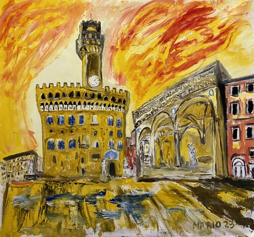 Palazzo vecchio van Mario Pratesi, Schilderij te koop op Singulart