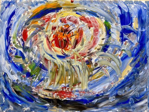 nascita del fiore universale de Mario Pratesi, Pintura a la venta en Singulart