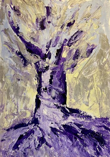 L’albero viola von Mario Pratesi, Malerei kaufen auf Singulart