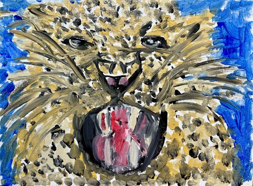 Leopardo by Mario Pratesi, Painting for Sale on Singulart