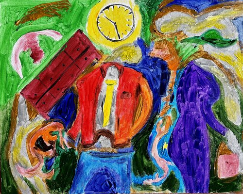 L’ora dei fantasmi van Mario Pratesi, Schilderij te koop op Singulart