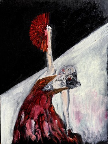 Flamenco by Mario Pratesi, Painting for Sale on Singulart