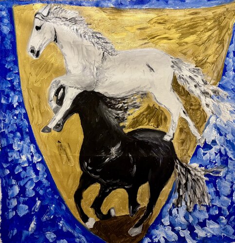 Balzana equestre van Mario Pratesi, Schilderij te koop op Singulart