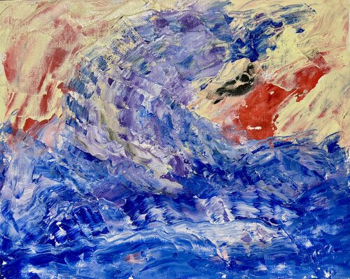 Onda viola de Mario Pratesi, Pintura a la venta en Singulart