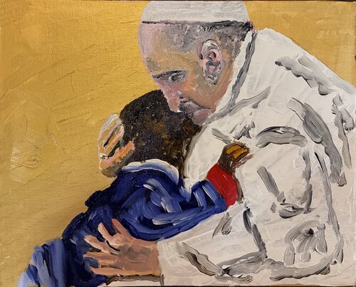 Franciscus by Mario Pratesi, Painting for Sale on Singulart
