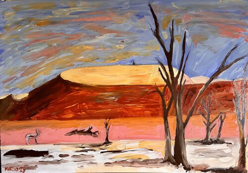 Tropico del capricorno van Mario Pratesi, Schilderij te koop op Singulart