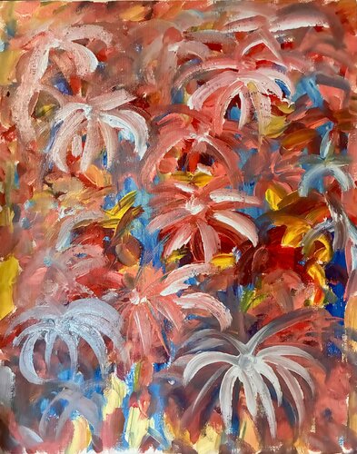 Rapsodia di fiori van Mario Pratesi, Schilderij te koop op Singulart