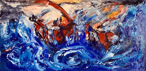 Il naufragio di Ulisse de Mario Pratesi, Pintura a la venta en Singulart