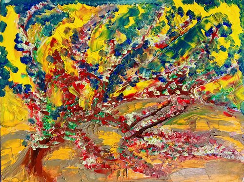 Albero in fiore de Mario Pratesi, Pintura a la venta en Singulart