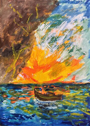 Prima del fortunale by Mario Pratesi, Painting for Sale on Singulart