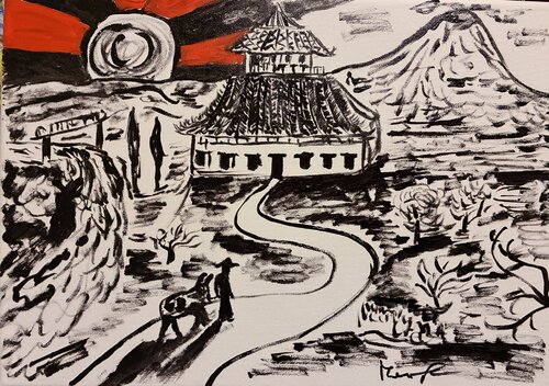Giappone antico par Mario Pratesi, Peinture en vente sur Singulart