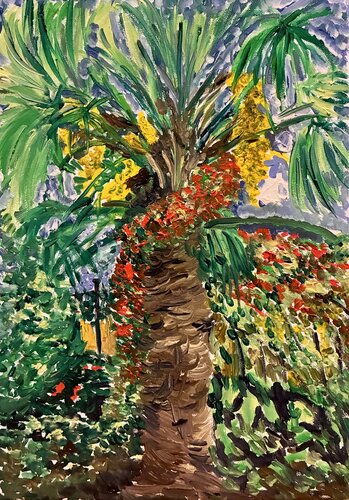 La palma by Mario Pratesi, 회화 for Sale on Singulart