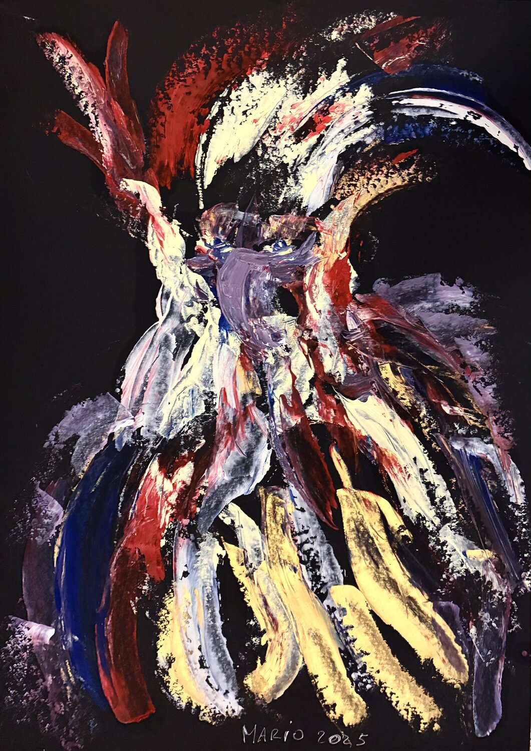 Il gufo Mario Pratesi Original painting for sale