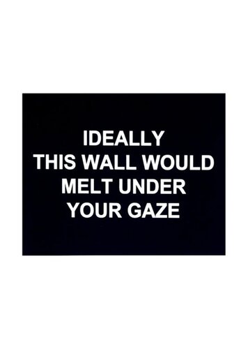 Ideally this wall would melt under your gaze di Laure Prouvost, Stampa in vendita su Singulart