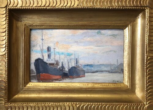 Port de Rouen von Pierre Molinier, Malerei kaufen auf Singulart