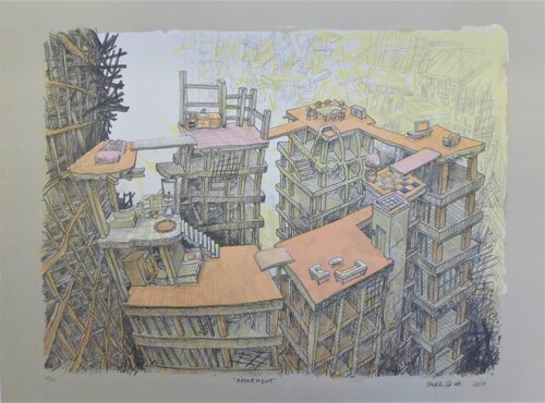 Appartment by Oscar Oiwa, Print for Sale on Singulart