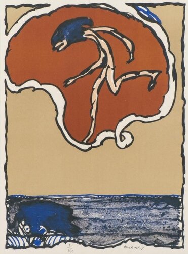 Flying objects I di Pierre Alechinsky, Stampa in vendita su Singulart