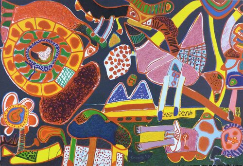 Jardin des délices by Corneille, Print for Sale on Singulart